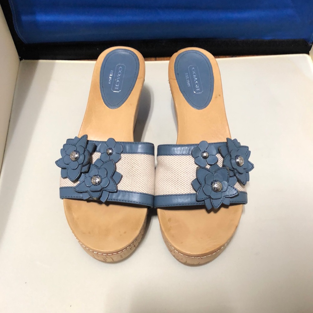 Coach Jesaca Wedge platform sandals Size 7B